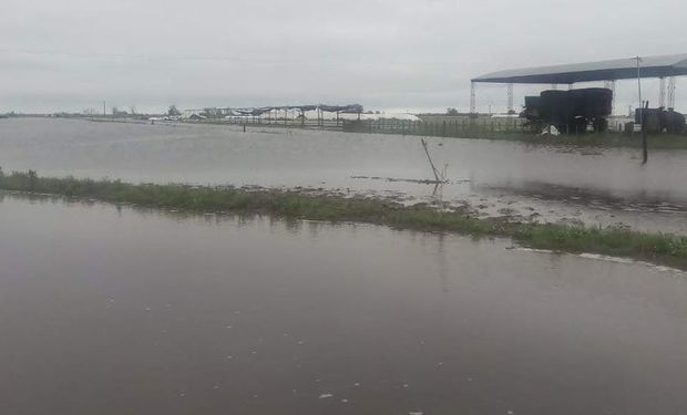 Las lluvias generaron anegamientos en Santa Fe. Foto: @AnPasserini