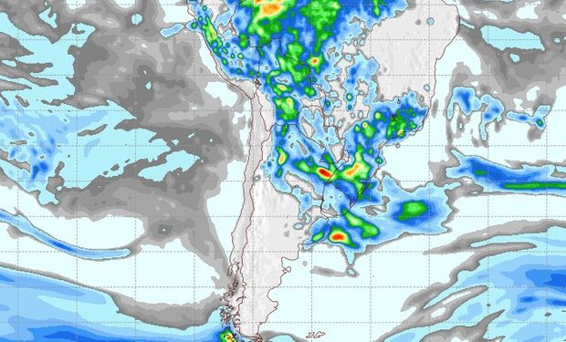 Mapa de Precipitaciones para el 22 de diciembre.