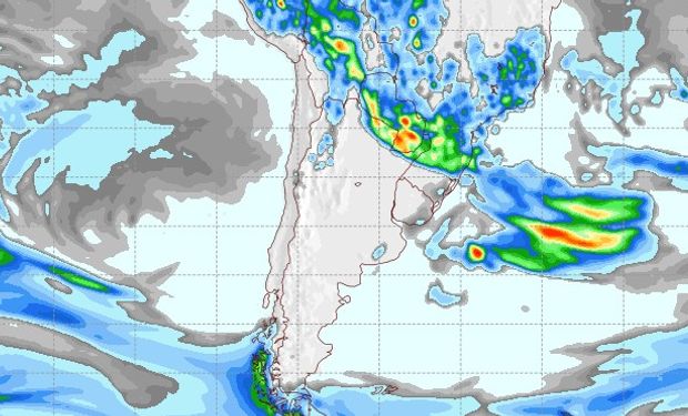 Mapa de Precipitaciones para el 23 de diciembre.