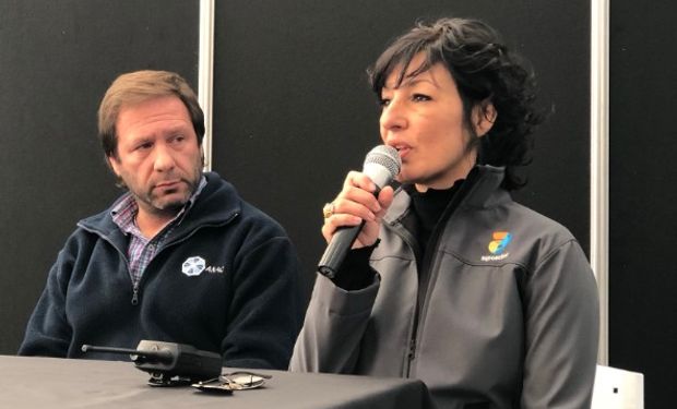 Nardi durante la inauguración de Aeroaplica.