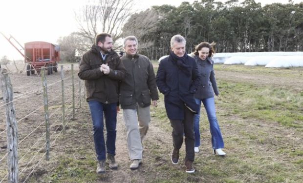 Macri visitó a un productor de Tandil.