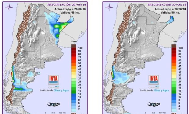 Mapa de Precipitaciones.