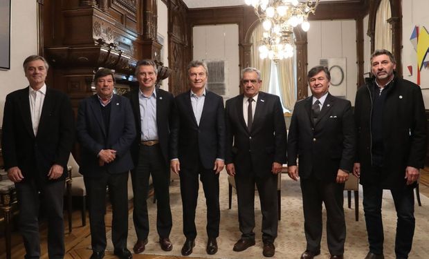 Macri con la Mesa de Enlace del campo.