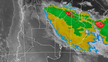 Lluvias y tormentas sobre la región central