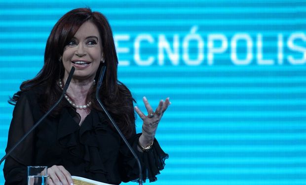 Cristina Kirchner, en su discurso del miércoles en Tecnópolis. Foto: Archivo / Fabián Marelli / LA NACION