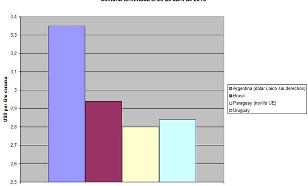 Novillo Mercosur: los precios continúan estables