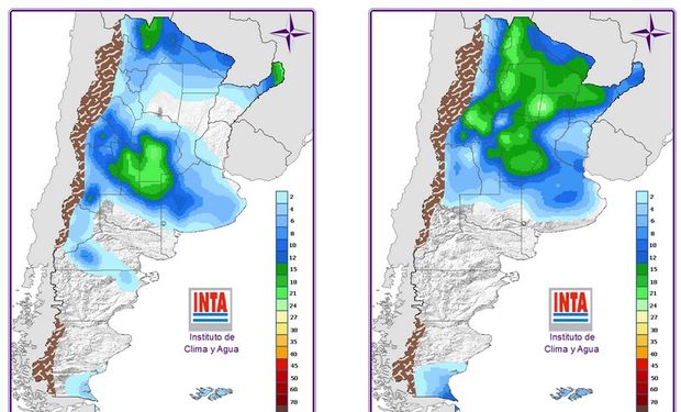 Mapa de Precipitaciones: 24 hs y 48 hs