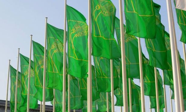 La ceremonia de apertura de la "Semana Verde Internacional" se llevó a cabo en el CityCube en Berlín, Alemania.