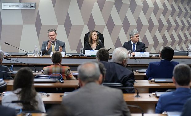 "Com áreas ocupadas, não negociamos.", afirmou Paulo Teixeira. (foto - Agência Senado)