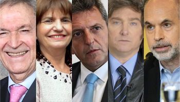 La presentación de precandidatos a presidente en Expo Rural 2023