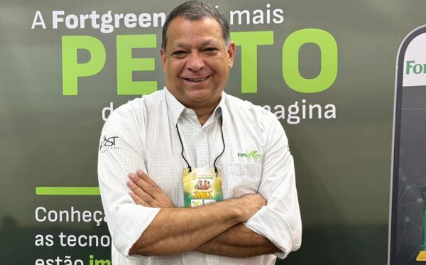Gerente Comercial da Fortgreen, Silvio Cezar Gregório, durante a Expocitros 2026 em Cordeirópolis (SP).