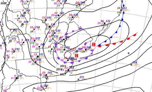 Ciclón extratropical afecta a la costa bonaerense y seguirá hasta el jueves.