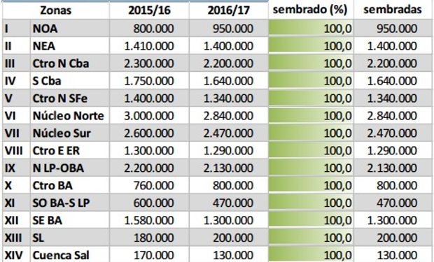 Fuente: Bolsa de Cereales de Buenos Aires