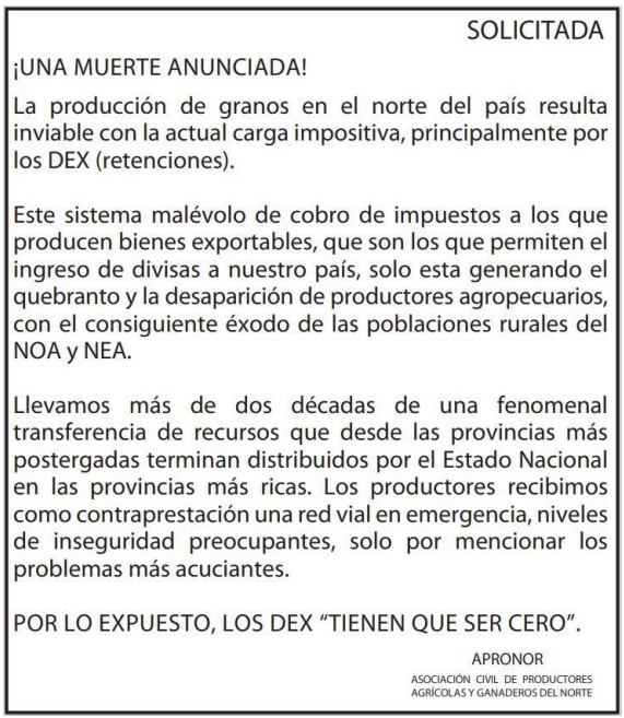 apronor gobierno