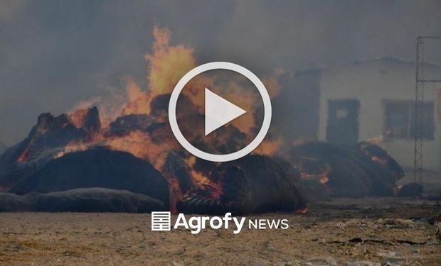 Incendio y destrucción total en una planta algodonera