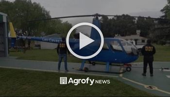 Lluvia de balas: así cazan jabalíes desde un helicóptero en Buenos Aires