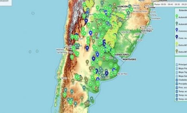 La información utilizada por SEPA proviene de dos redes principales: las estaciones meteorológicas automáticas (EMA) y las convencionales (EMC).