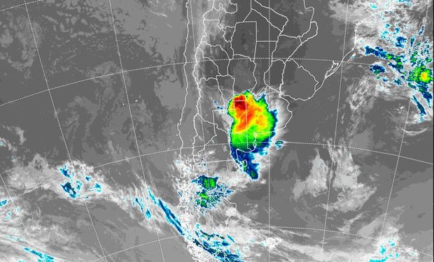 Alerta por tormentas fuertes y lluvias en la zona núcleo