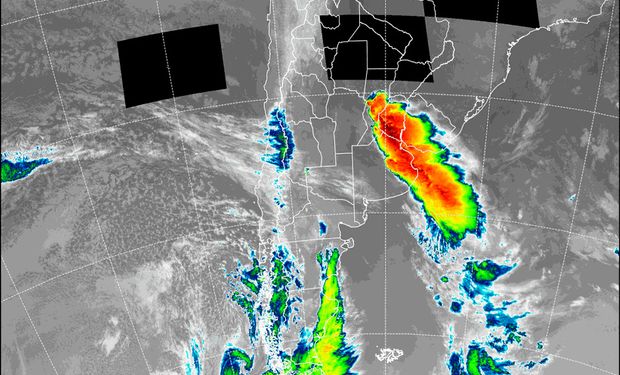 Alerta naranja en la zona centro por fuertes tormentas y lluvias intensas