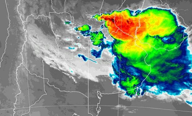 Amplio alerta por lluvias y tormentas en el centro: las zonas que esperan hasta 100 mm