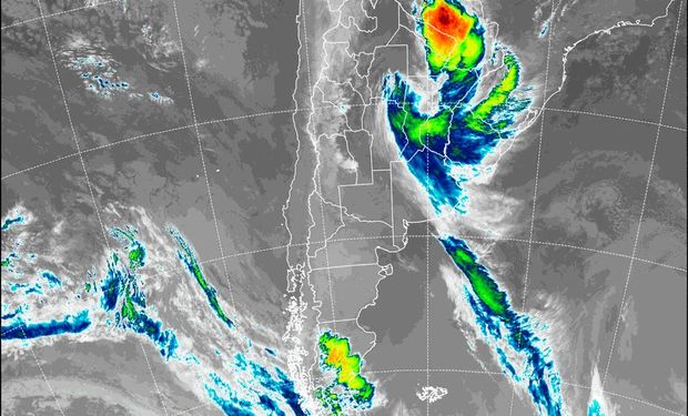 Alerta por tormentas fuertes en la zona núcleo y se esperan acumulados de hasta 70 milímetros