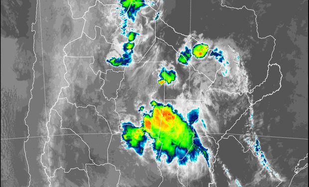 Se observan aún áreas activas en el norte de Santa Fe y las vecindades de Santiago del Estero.