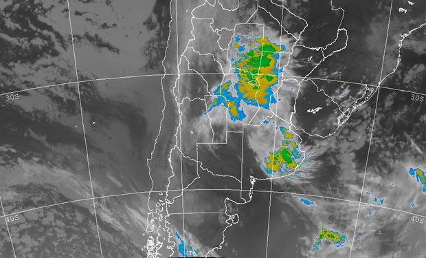 Las lluvias tendrán sus mayores montos en el centro de Argentina y particularmente sobre la Provincia de Córdoba.