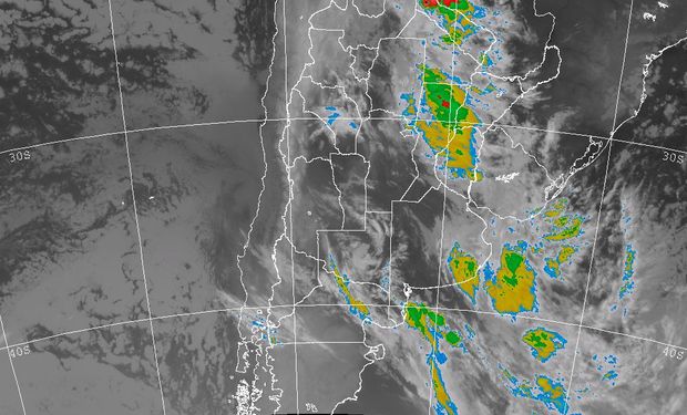 Las lluvias tendrán sus mayores montos en el centro de Argentina.