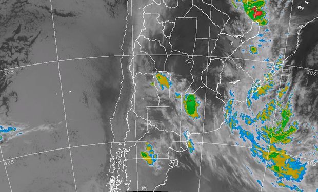 Se observa el desplazamiento hacia el este de la perturbación que provocó la lluvia de los últimos días.