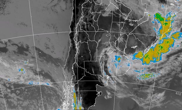 Rige un alerta por precipitaciones intensas sobre regiones de Buenos Aires y Entre Ríos.