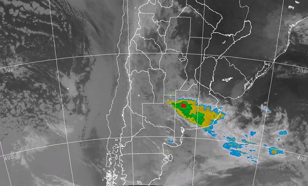 La foto satelital nos permite apreciar la zona con mayor actividad.