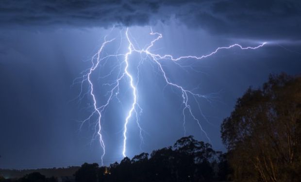 Tormentas eléctricas en Córdoba.