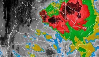 Tormentas intensas sobre el norte