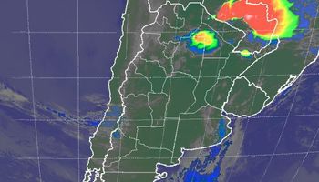Tormentas sobre el extremo noreste de Santiago del Estero