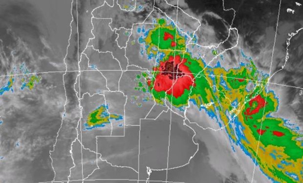Alerta por tormentas fuertes del SMN.