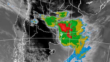 Tormentas fuertes sobre el sur de la región pamepana