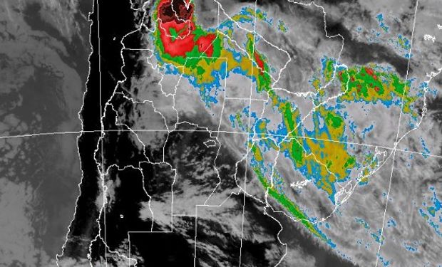 Alerta por lluvias y tormentas fuertes sobre regiones del norte.
