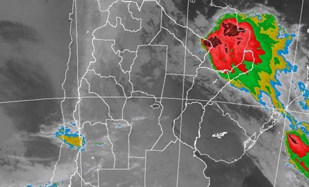 Lluvias y tormentas sobre el NEA