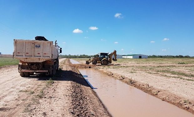 Trabajos en el predio de ExpoPioneros.