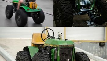 Le metieron un motor de 110 CV a un tractor John Deere de 300 kilos y crearon una bestia: el paso a paso