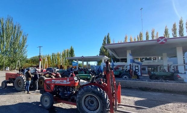 Productores lanzan un tractorazo por las pérdidas que ocasionó el clima en Río Negro