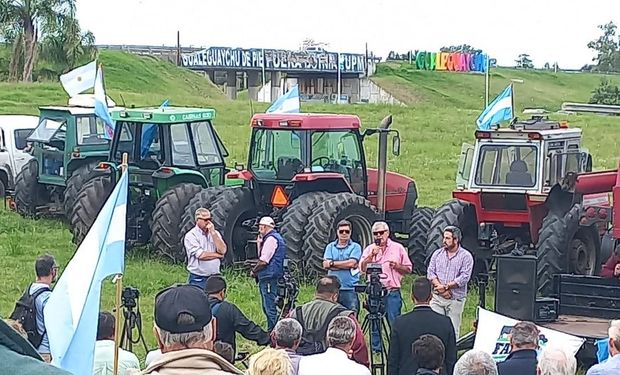 El campo realizó un tractorazo contra las medidas del Gobierno en Entre Ríos