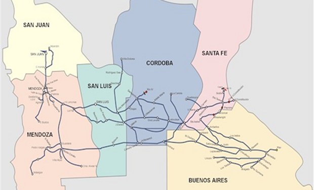 El alto potencial de la línea de ferrocarril San Martín.