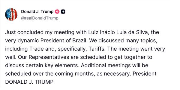 trump e lula encontro