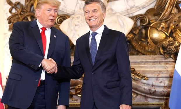 Donald Trump y Mauricio Macri en Casa Rosada.