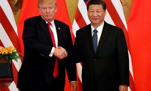 Presidente de Estados Unidos, Donald Trump y su par chino Xi Jinping.