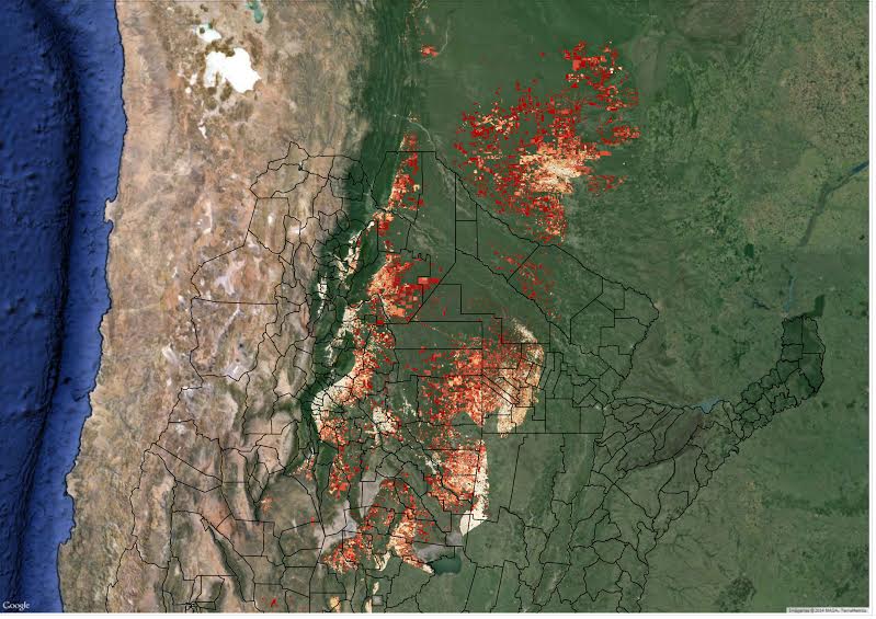 Crean una Web con mapas actualizados sobre desmontes Agrofy News