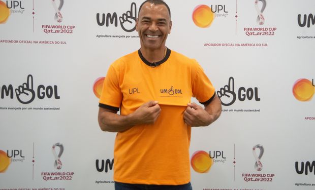 Cafu, capitão do pentacampeonato do Brasil, é o embaixador da UPL durante a Copa do Mundo 2022. (foto - divulgação)