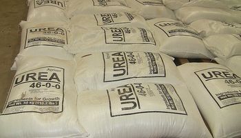 Cayó un 15 por ciento la importación de urea con respecto a 2016