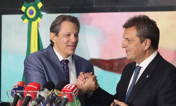 ministro da Economia da Argentina, Sergio Massa se reuniu com o ministro da Fazenda, Fernando Haddad. (Foto - Valter Campanato/Ag. Brasil)